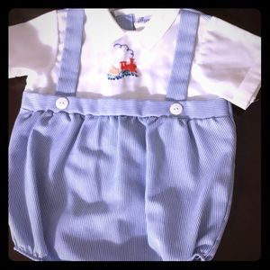 Boutique Baby Boy Train Outfit